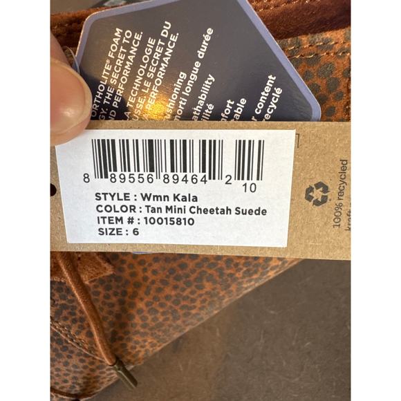 TOMS Ankle Wedge Kala Bootie - Tan Mini Cheetah Suede NEW Size 6 - Picture 13 of 13